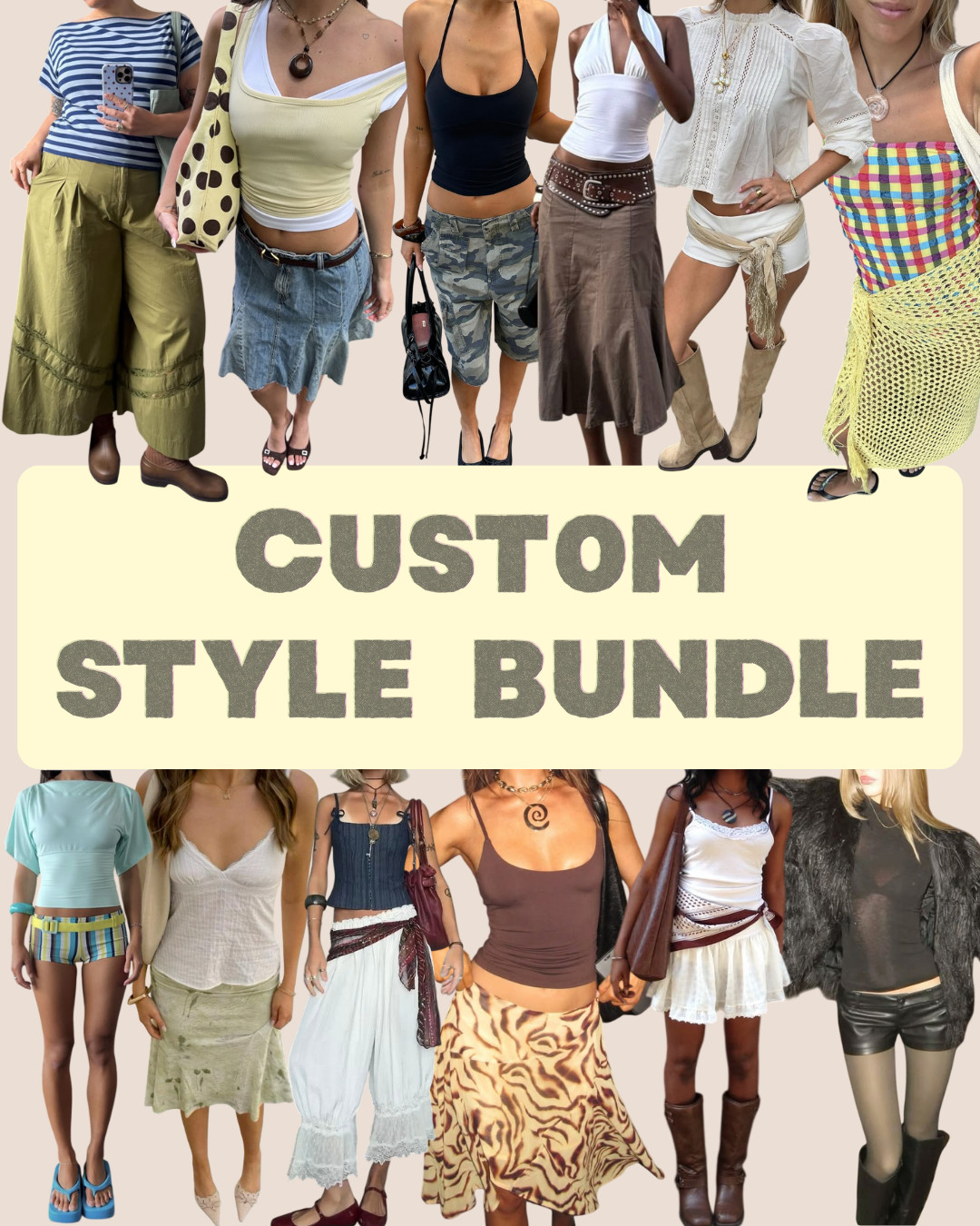 Custom Style Bundle – Curated Mystery Clothing Box (Preloved & Vintage)