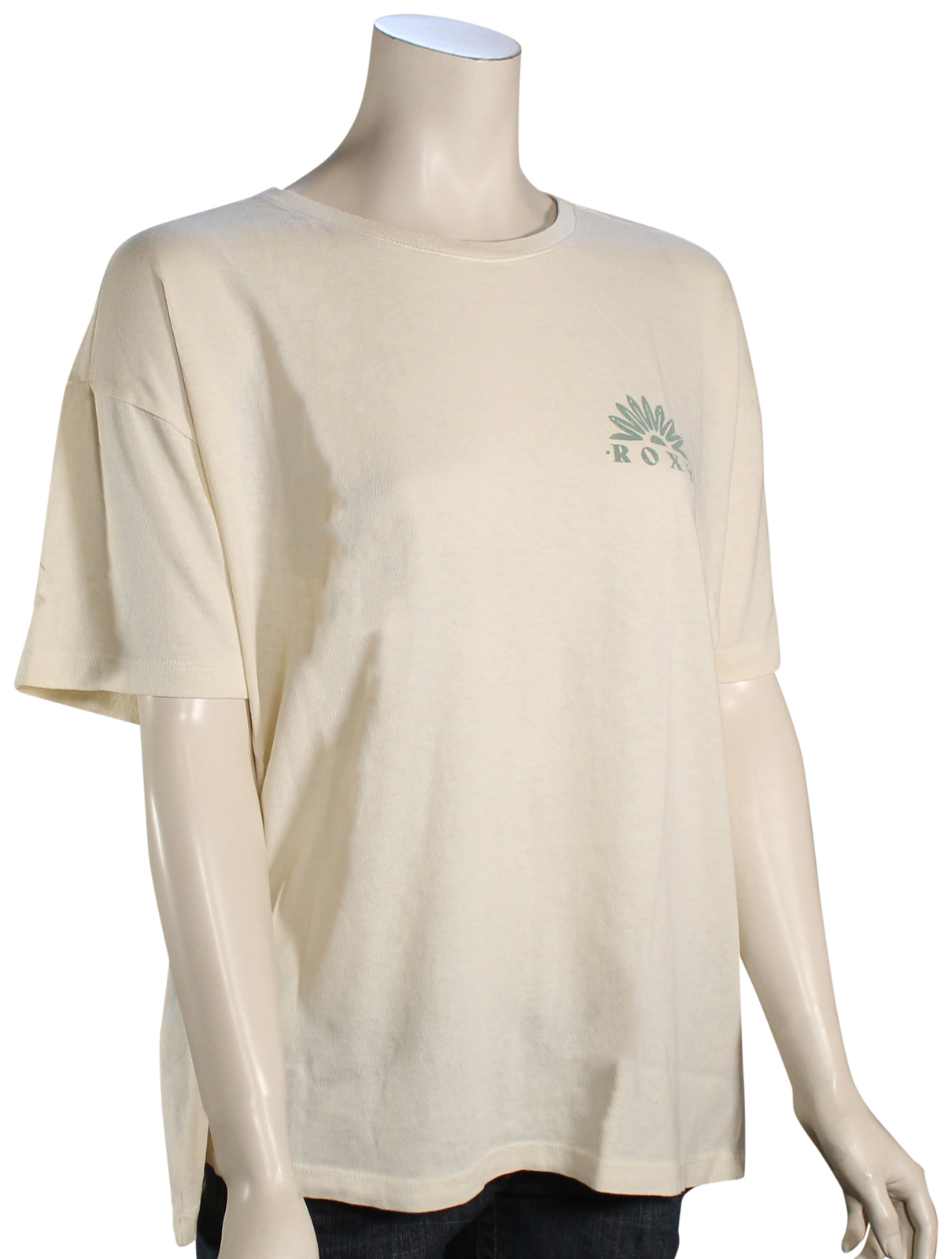 Roxy Paper Moon Women&rsquo;s T-Shirt – Egret – New