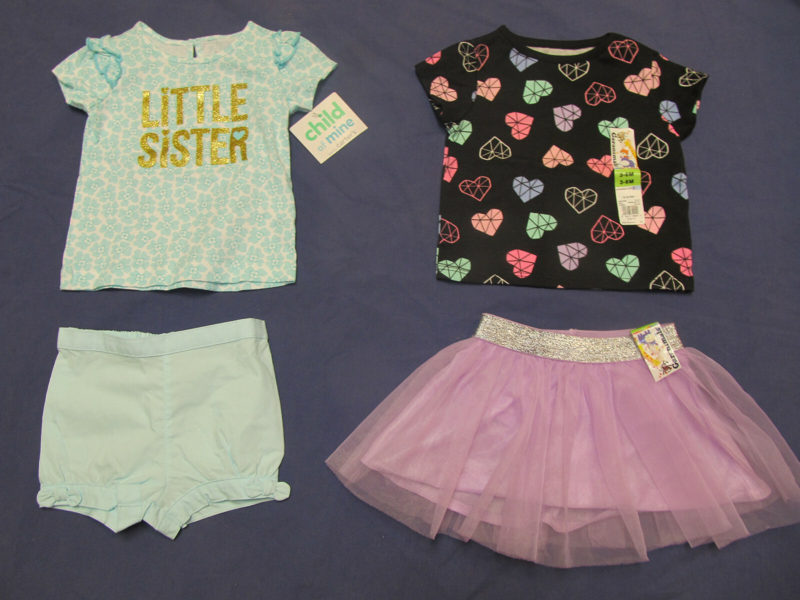 NWT Baby Girl &lsquo;s Clothes Lot 3 6 9 12 mns 35p Bee Butterfly Floral Summer Spring
