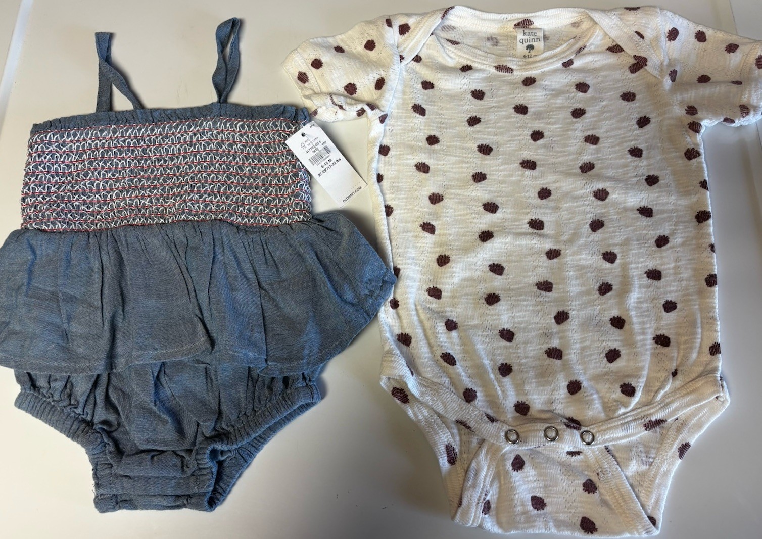 New Lot Of Baby Girl 6-9-12 Months Outfits Kate Quinn Old Navy Carters Bubble