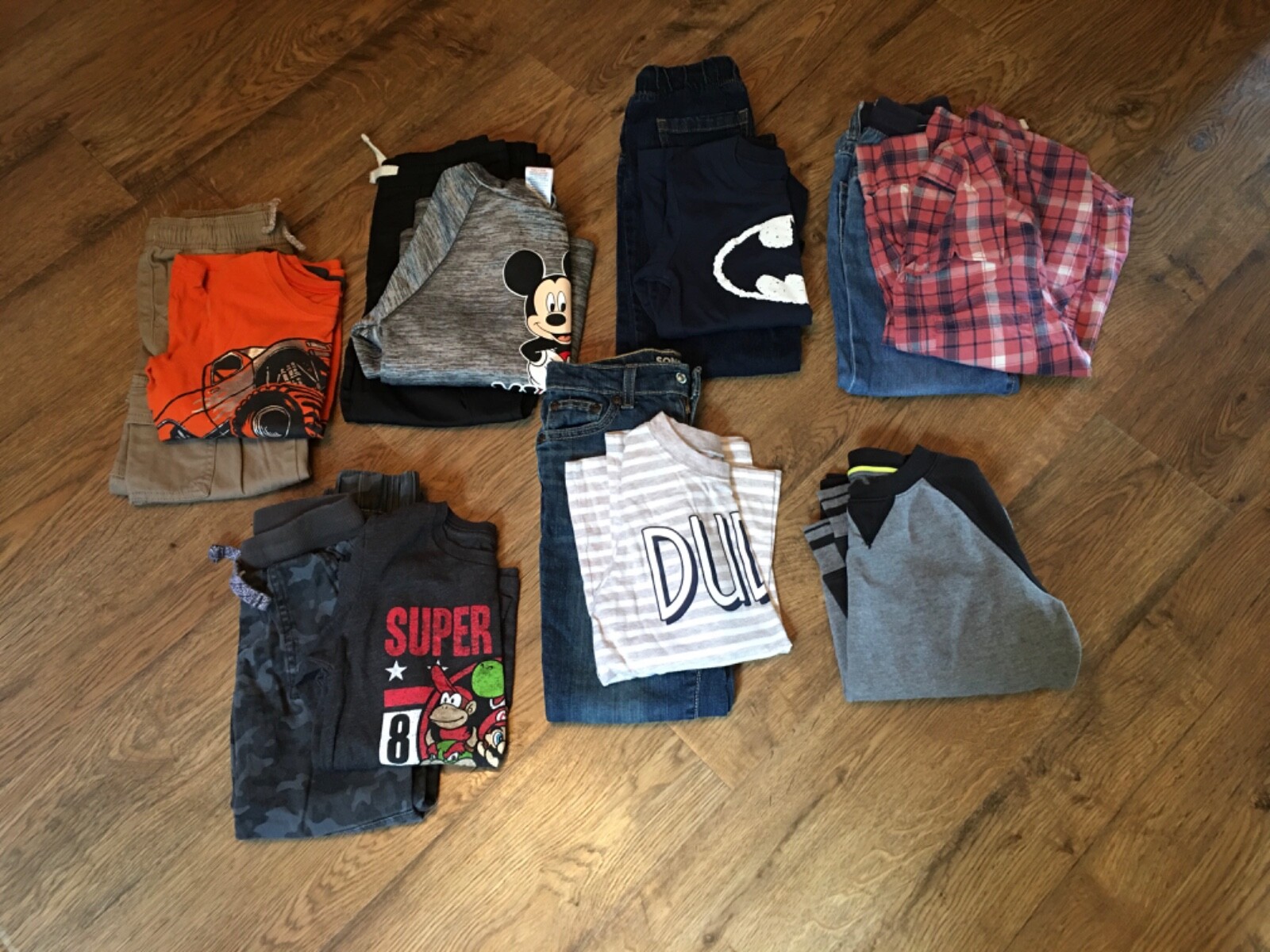 Boys size 6 / 6-7 Fall / Winter~Lot of 13~Carter&rsquo;s, Disney, Sonoma, Jumping Bean