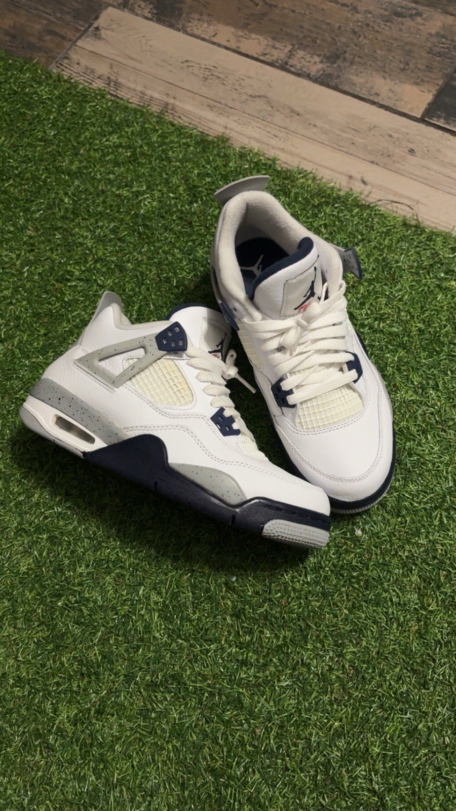 Nike Jordan Unisex Baby Shoe Lot Air Jordan 4 Leather Colorblock 0-3M