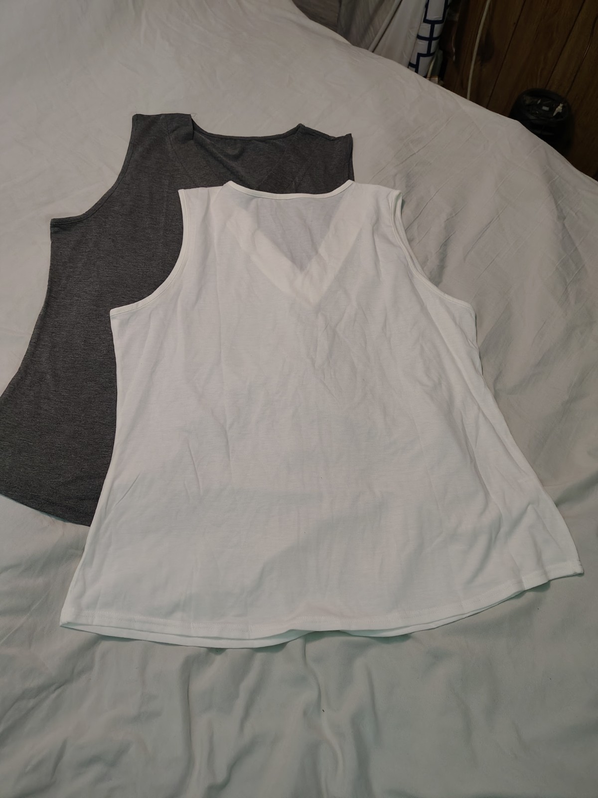 Lot Of 2 Size XL V-Neck Tank Tops