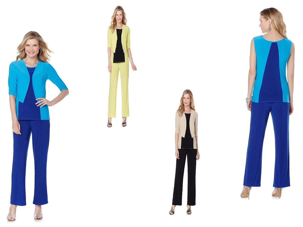 Antthony « LaFonda » 3pc Wardrobe Knit Pant Suit 407188-J