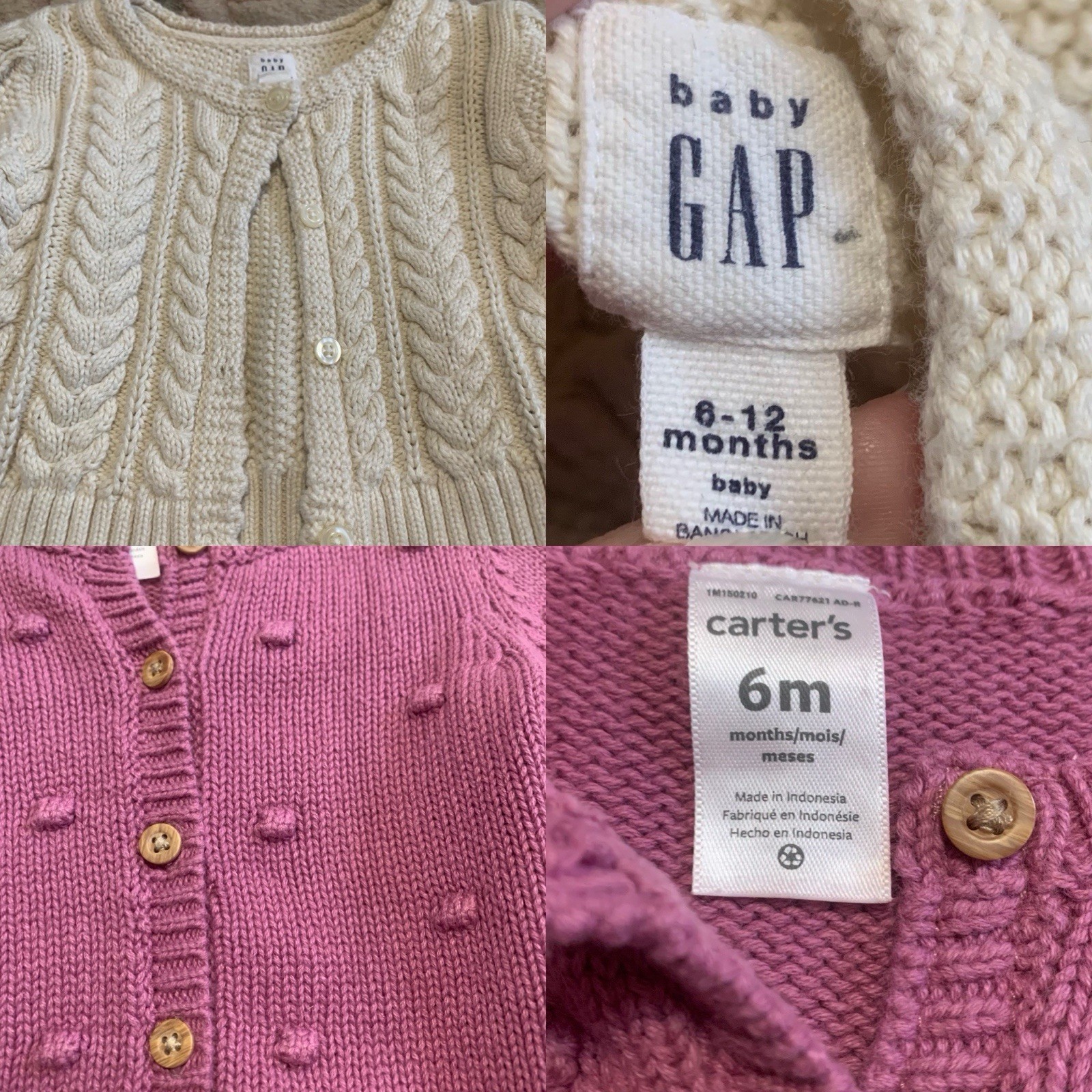 Baby Girl Clothing Lot 6-12 Months 14pc Layering Floral Disney Bambi Carters Gap