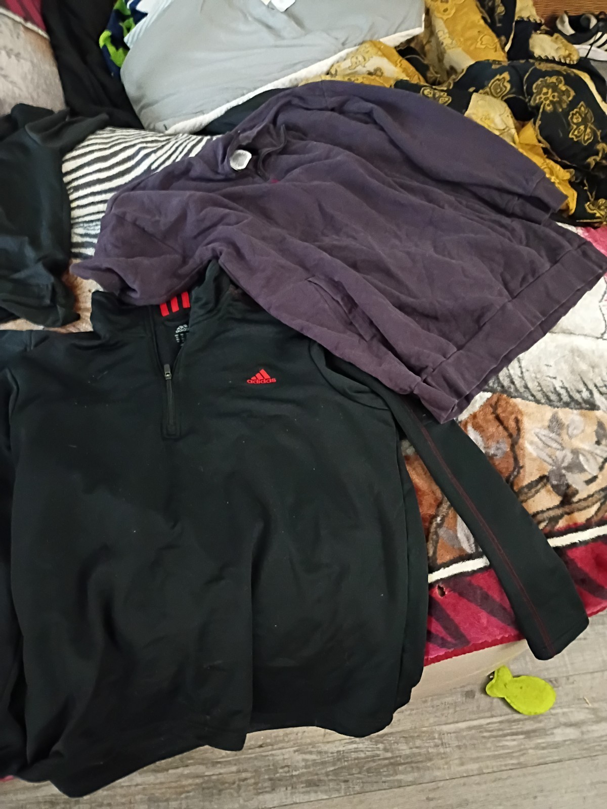 adidas Mixed Activewear Lot Jackets Sweatshirts Tops Black Blue Pink Gray