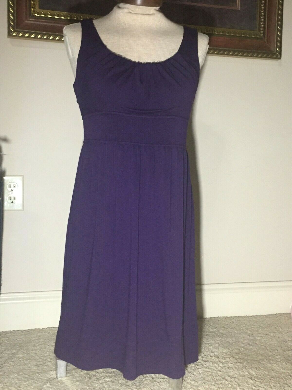 Women&rsquo;s Clothing, Ann Taylor Dress (Eggplant Purple) Size 4 with Zipper on side