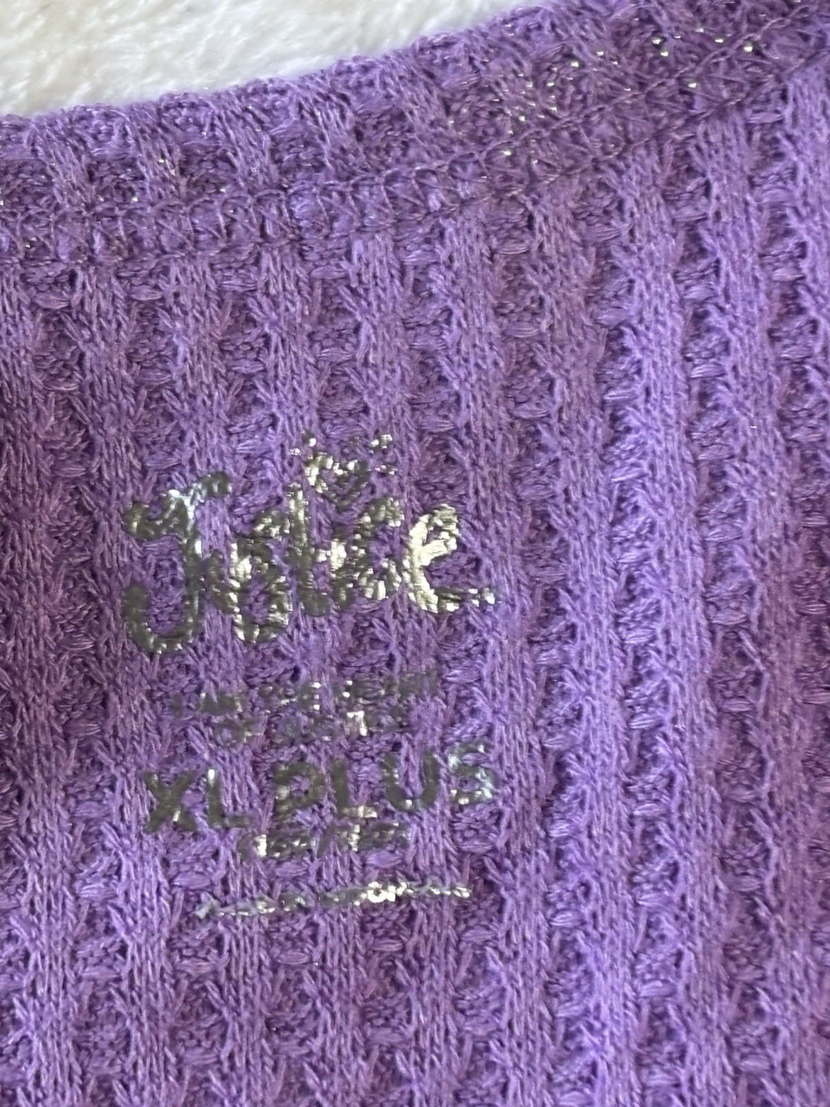 Justice Girls Lot of 2 Purple Top and Leggings Size XL Plus 16p/18p NWT Casual