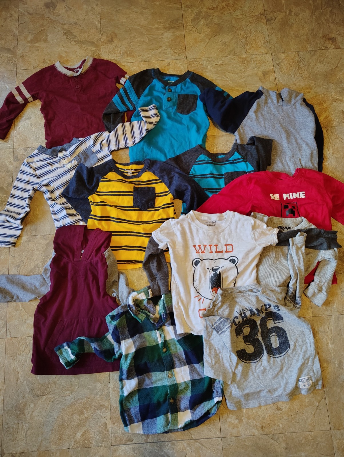 Bundle Of Boys Clothing Some 2 T & 24 Months in Fair to Good condition 12 Items