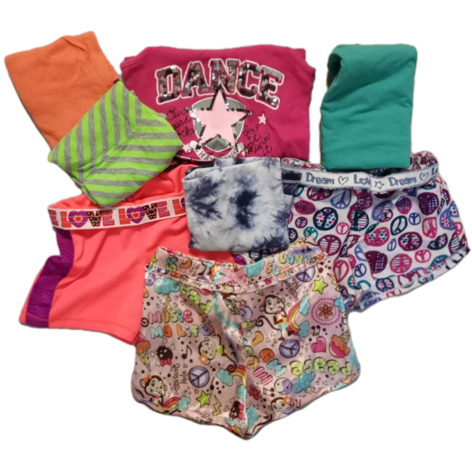 Girls Summer Clothing Bundle Size Med 6/7 Lot Of 8 Justice Old Navy Gap Bongo