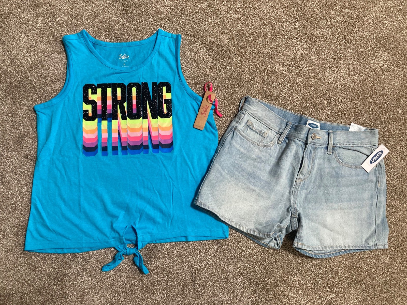 Girls Huge Size 12 14 & JR. SPRING SUMMER Clothing LOT Outfits OLD NAVY JUSTICE