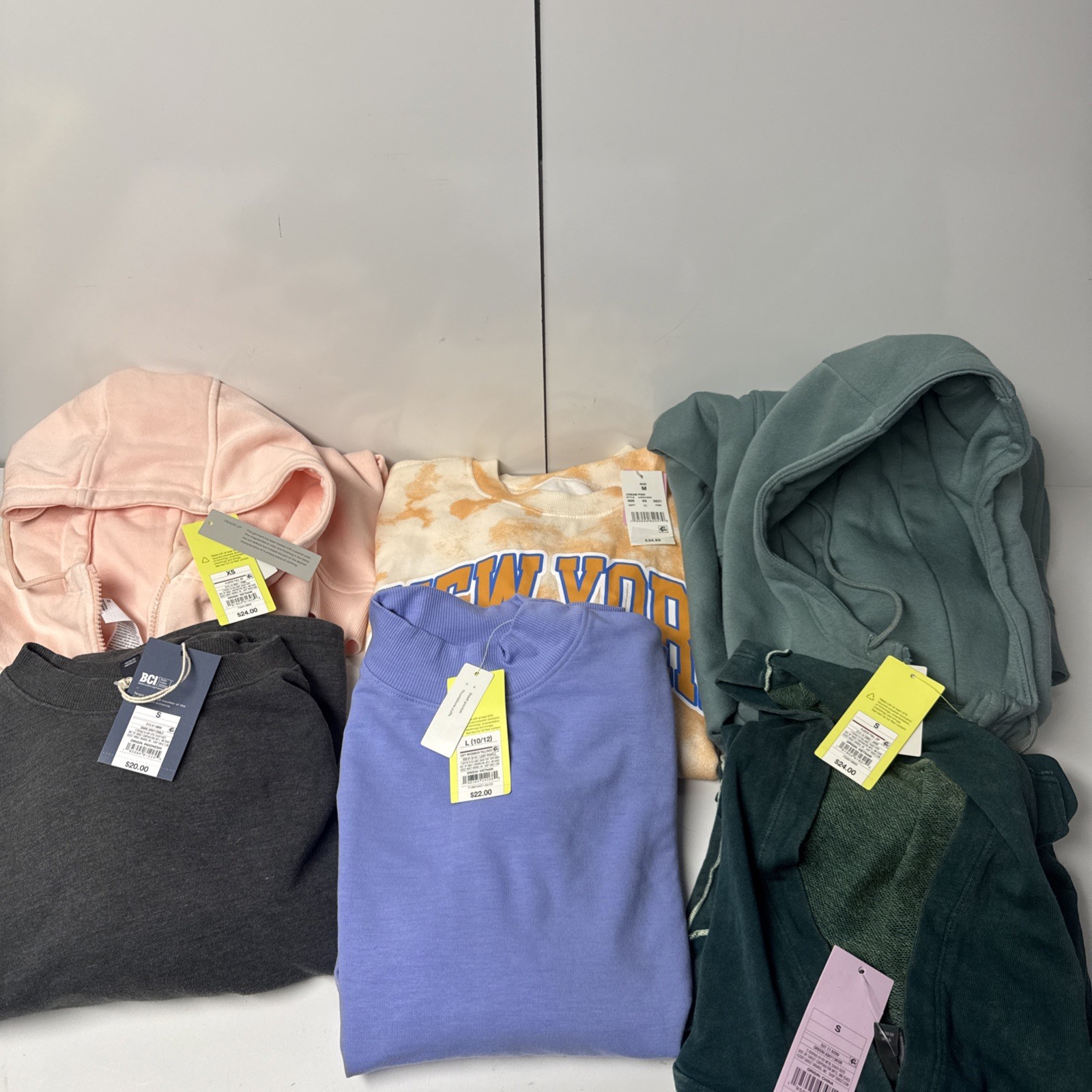 Lot 6 Pcs Women Juniors Sweaters Mix Brands Assorted Sizes and Colors