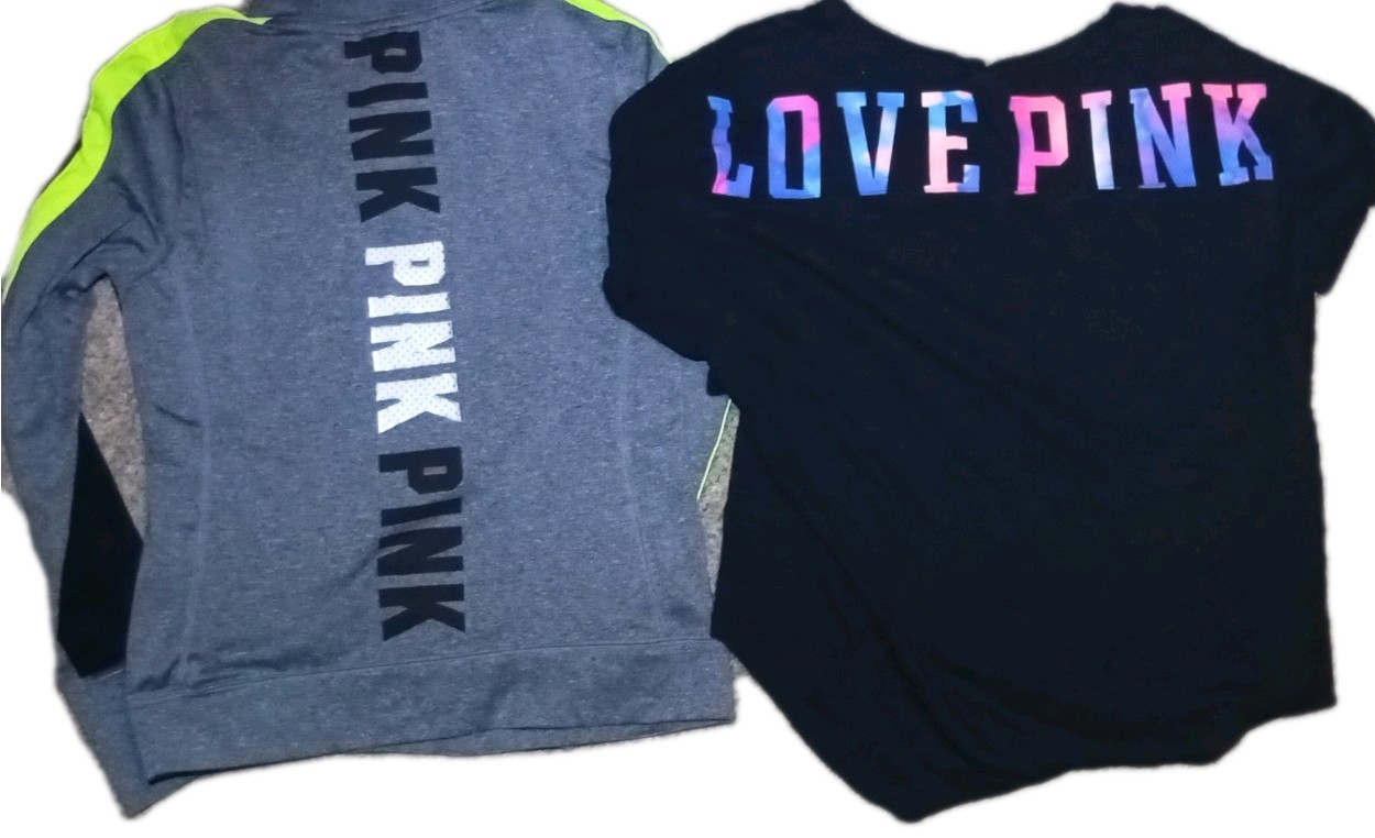 PINK Multi-Colored Bundle 5 items, Small, Medium