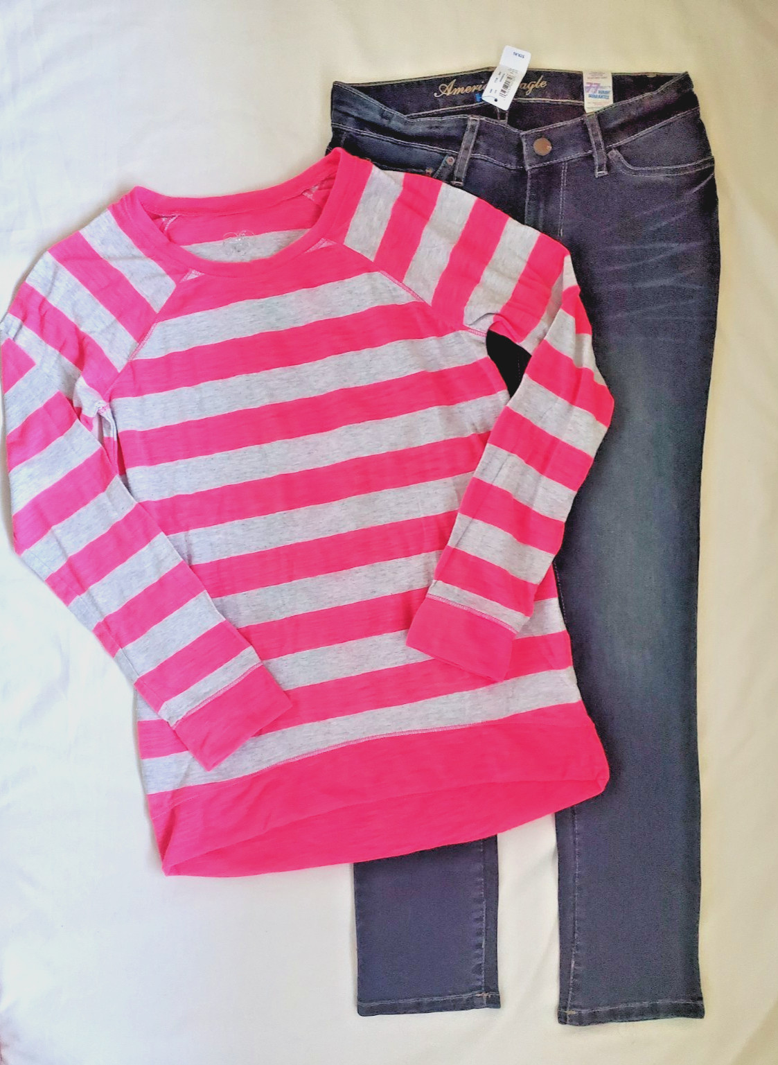 Nwt American Eagle Justice Girls Size 10-12 Lot Fall Winter Clothes Jeans Top