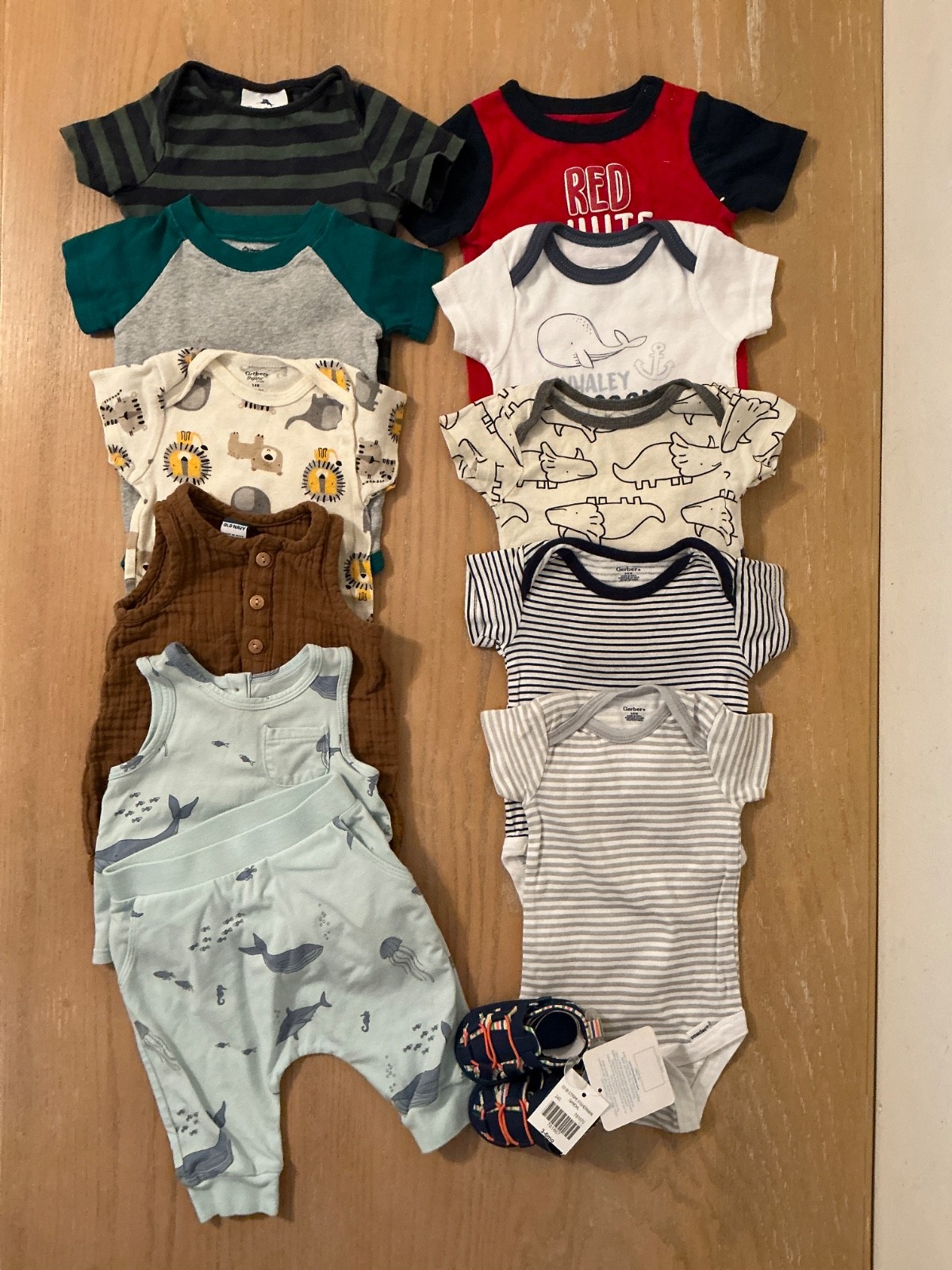 Gerber, Old Navy, Others Infant Boys Clothing Lot of 12 Size 3-6 Months