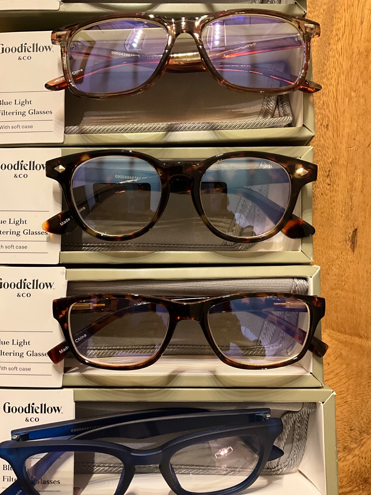 LOT OF 14 GOODFELLOW BLUE LIGHT FILTERING GLASSES MULTIPLE STYLES NIB NON PRE