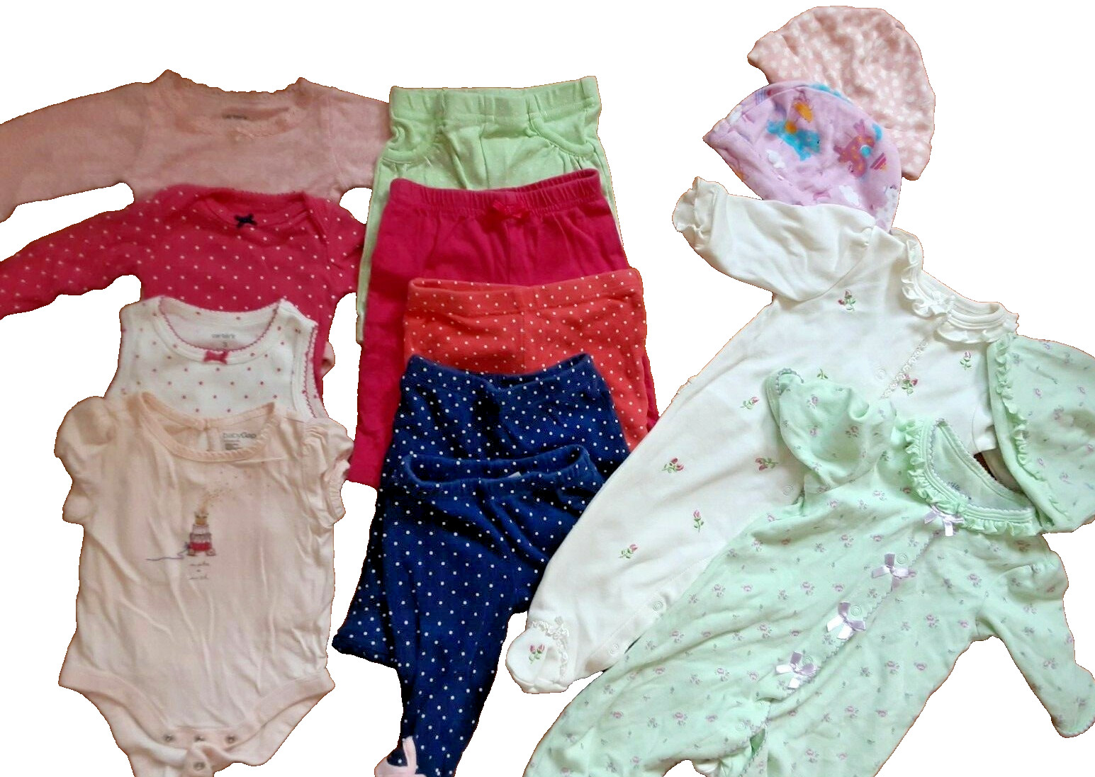LOT OF 11 PCS NEWBORN 3 MON BABY CLOTHES CARTER&rsquo;S BABY GAP LITTLE ME