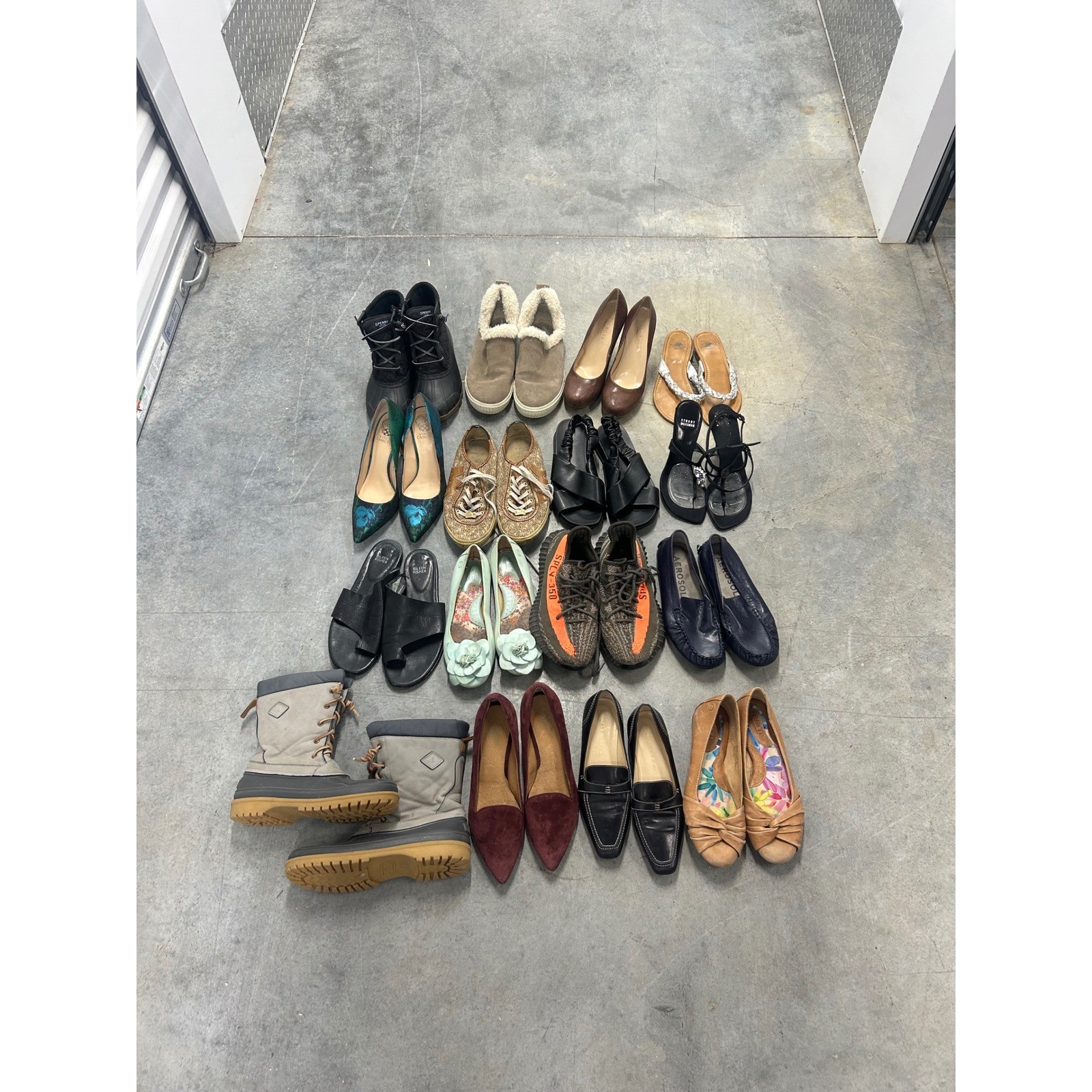Coach, Stuart Weitzman, Sperry Women&rsquo;s Shoe Reseller Box Lot 16 Pairs