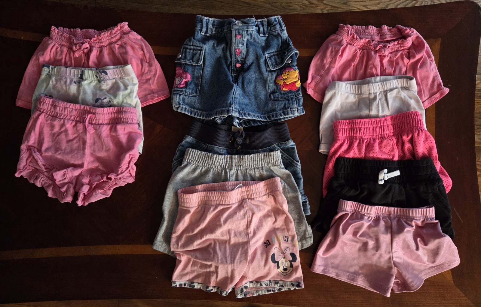 girl size 4t Mixed Clothing Lot Graphic Tops, Shorts & Skirts Minnie Unicorn