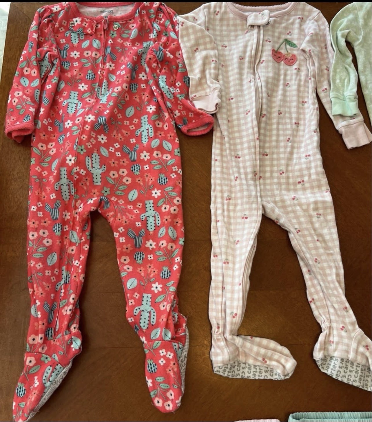 Baby Girl 12 Month Lot 15 Pc Sleepers Shorts Bundle Mixed Season Cute