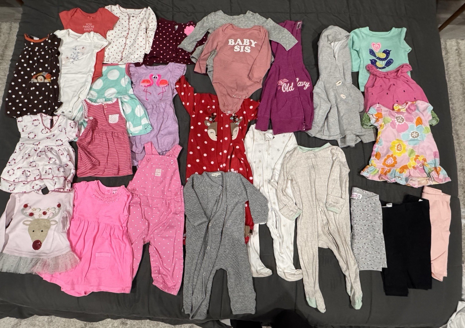 27 pc Lot Girls 6M-12M