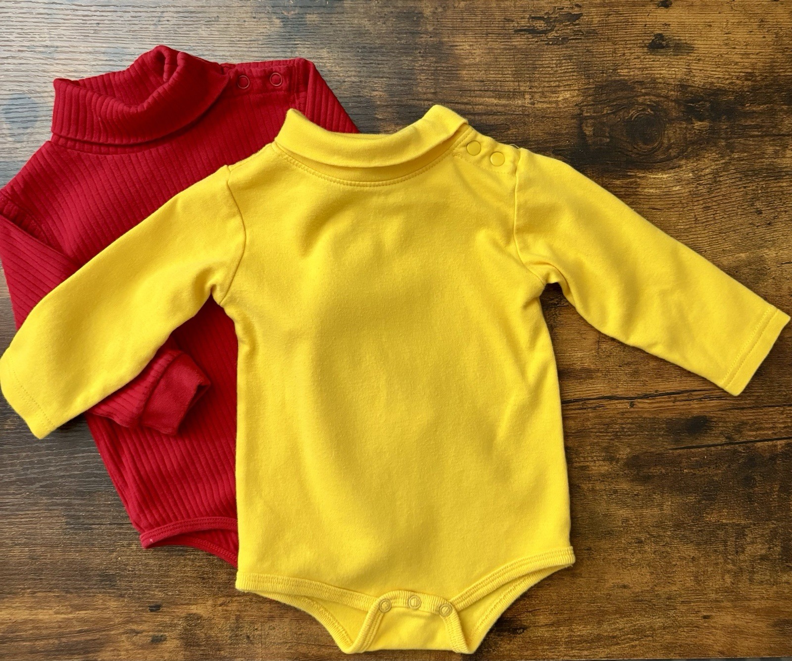 Vintage Garanimals Cuddle Towne Red Yellow Navy Blue Basic Tops Clothing Lot 12M