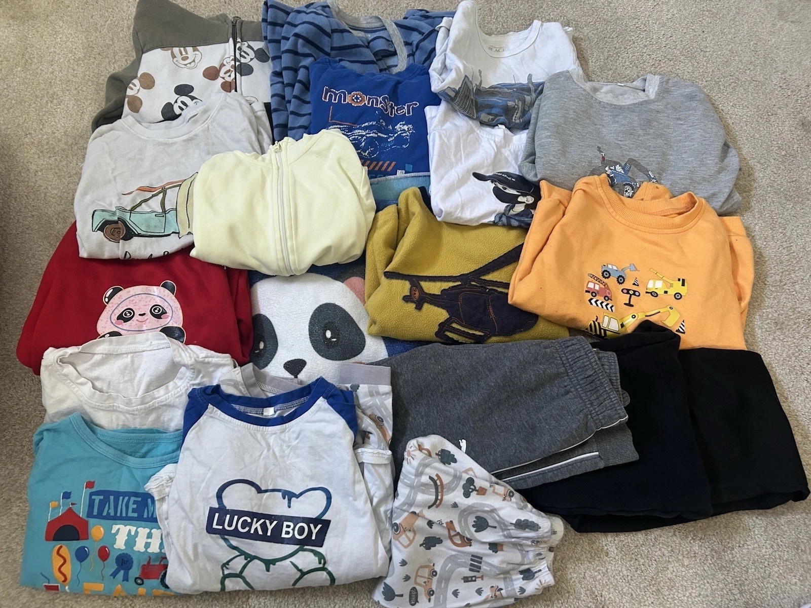assorted used Kids Size 4-5T Various Mixed Brands Clothing Lot BOY California