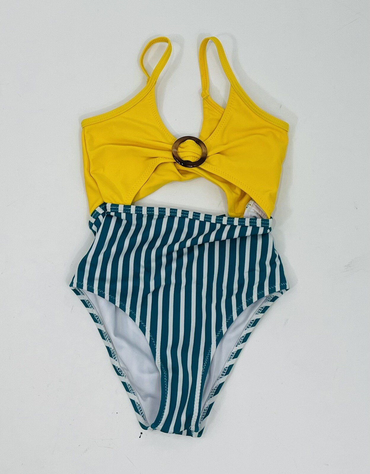 LOT OF 4 Girls Size 6 Swimsuit x 3 and Land&rsquo;s End Terry Coverup Hoodie M (5-6)