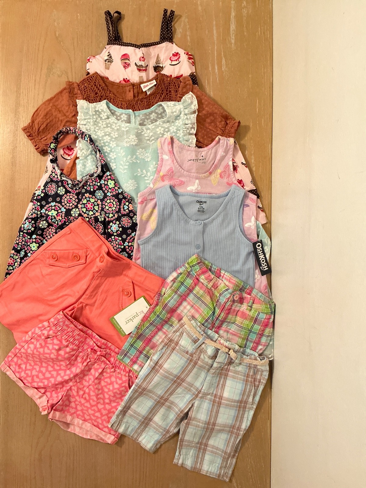 KC Parker, Oshkosh, Others Girls Clothing Lot of 10 (2 New) Size 6, 6/6X