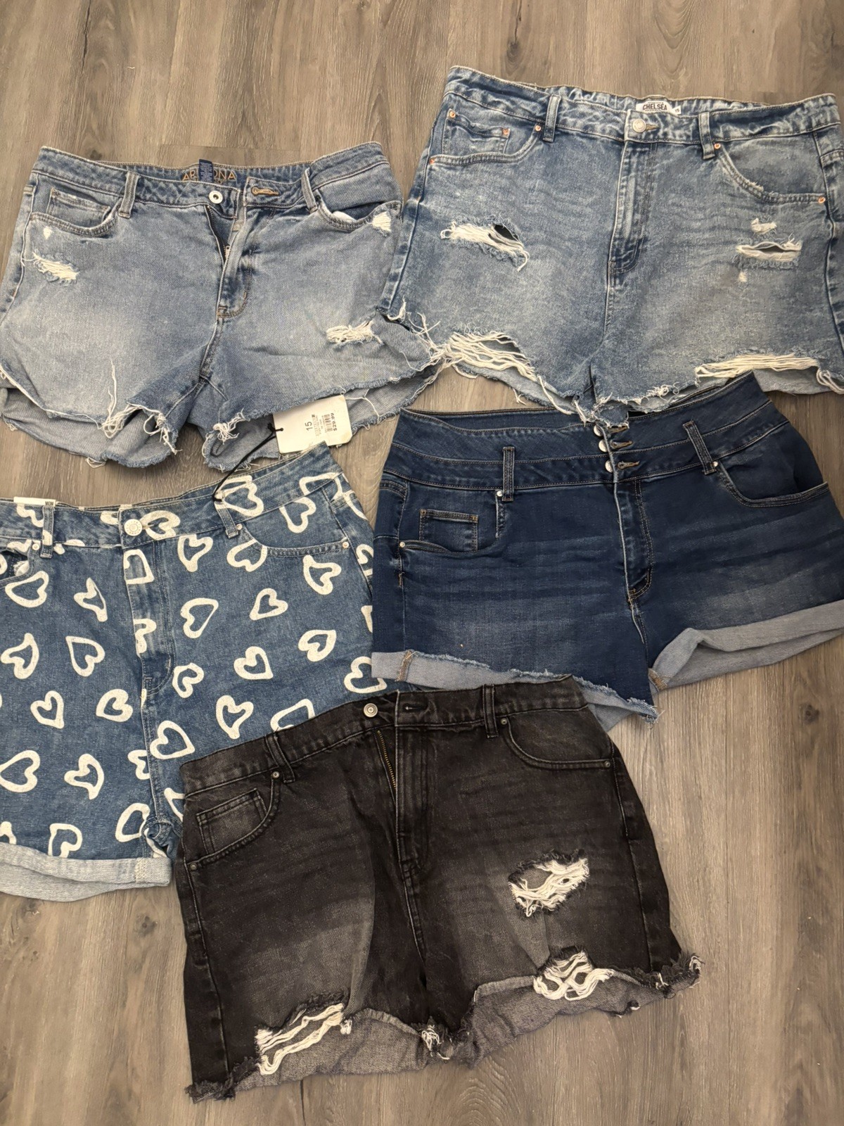 Lot 11 Pc JR TEEN GIRLS MIXED SUMMER CLOTHES SHORTS TANKS SZ LRG XL 15/16 PINK