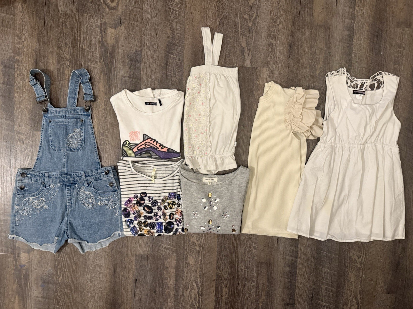 Girls Clothing Bundle Medium 10 Lot Of 7 Pieces Spring/summer