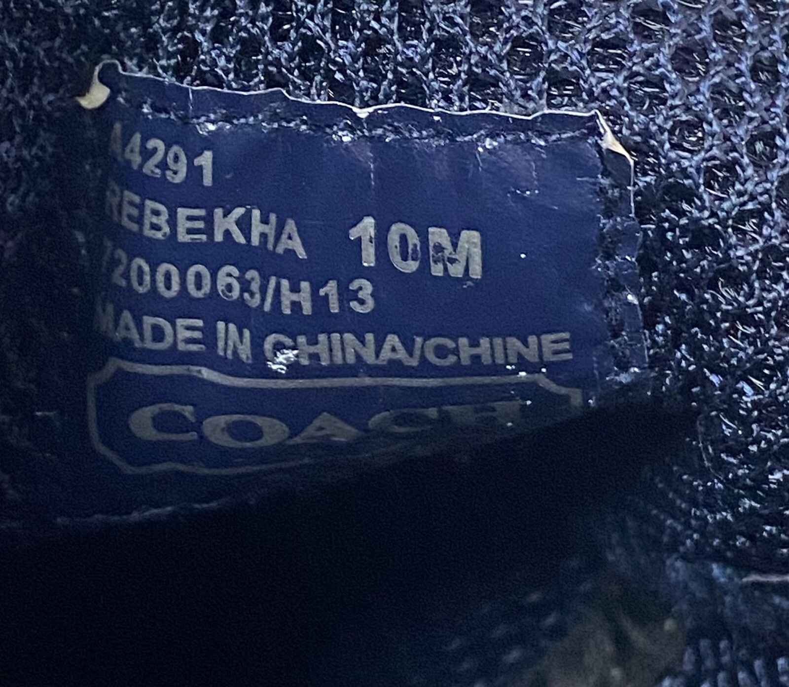 COACH REBEKHA SUEDE/MET NAVY/MET VIOLET SNEAKERS Size 10 M