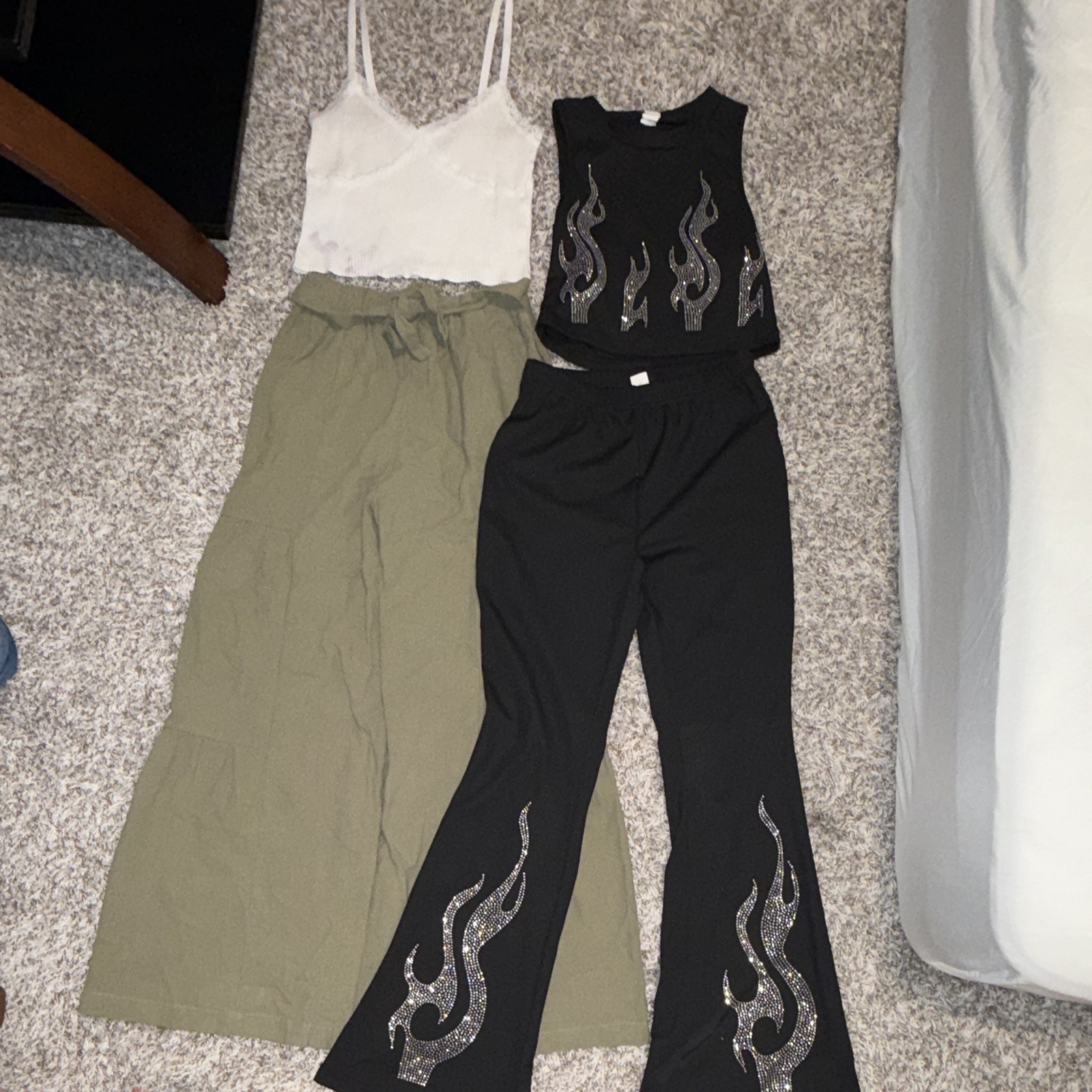 SHEIN & Cotton On Baby Girl 13Y XS Ribbed Knit Solid Clothing Lot Black White