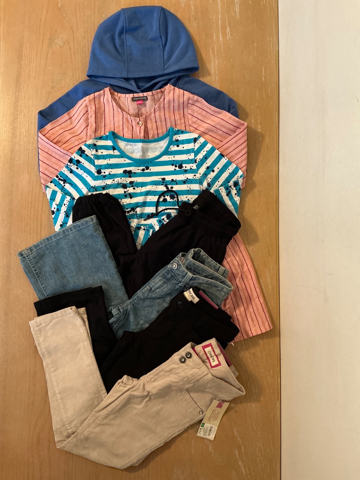 Cherokee, Justice, Sonoma, Nike, Others Girls Clothing Lot of 7 (3 New) Size 7