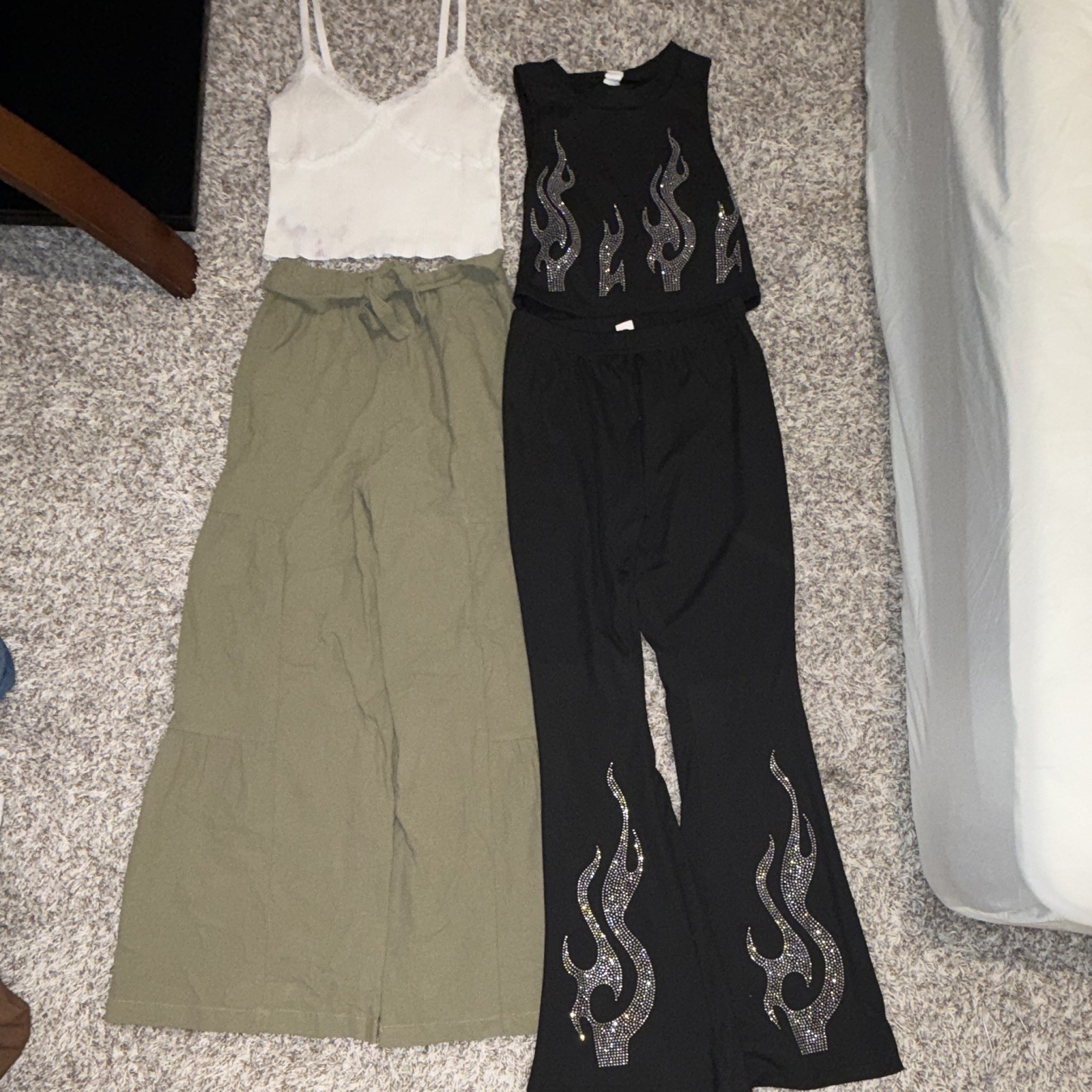 SHEIN & Cotton On Baby Girl 13Y XS Ribbed Knit Solid Clothing Lot Black White