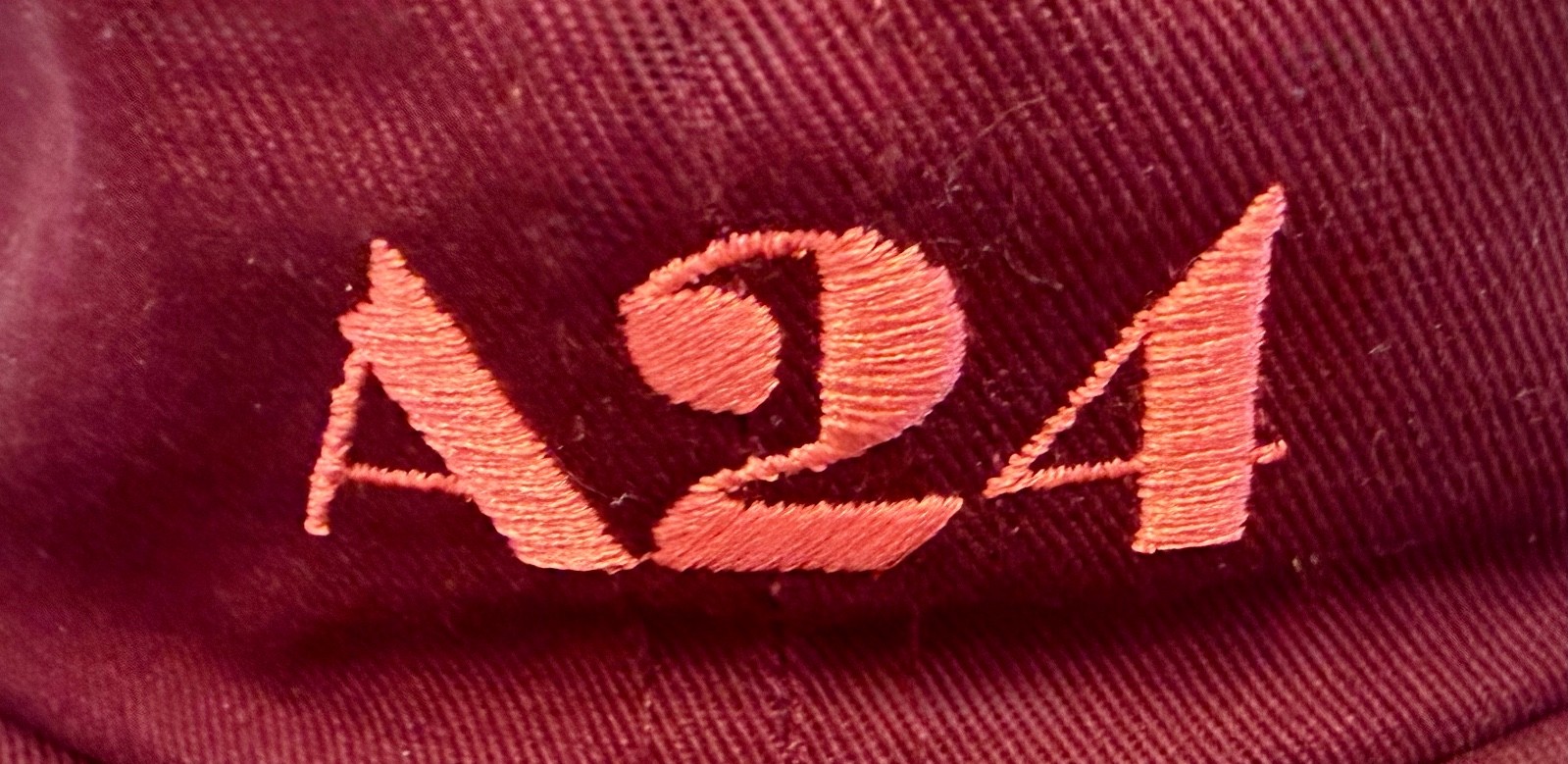 A24 FILMS LLC « ARCHIVED » WINE-LOGO HAT ADJUSTABLE SNAPBACK LIMITED EDITION