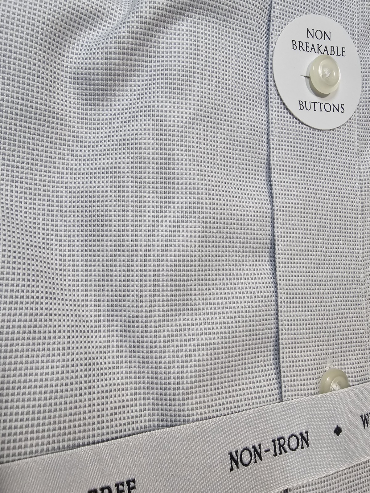 Lot of 6 NWT Dress Shirts S 14.5 32/33 Cotton Check Blue Gray White Black