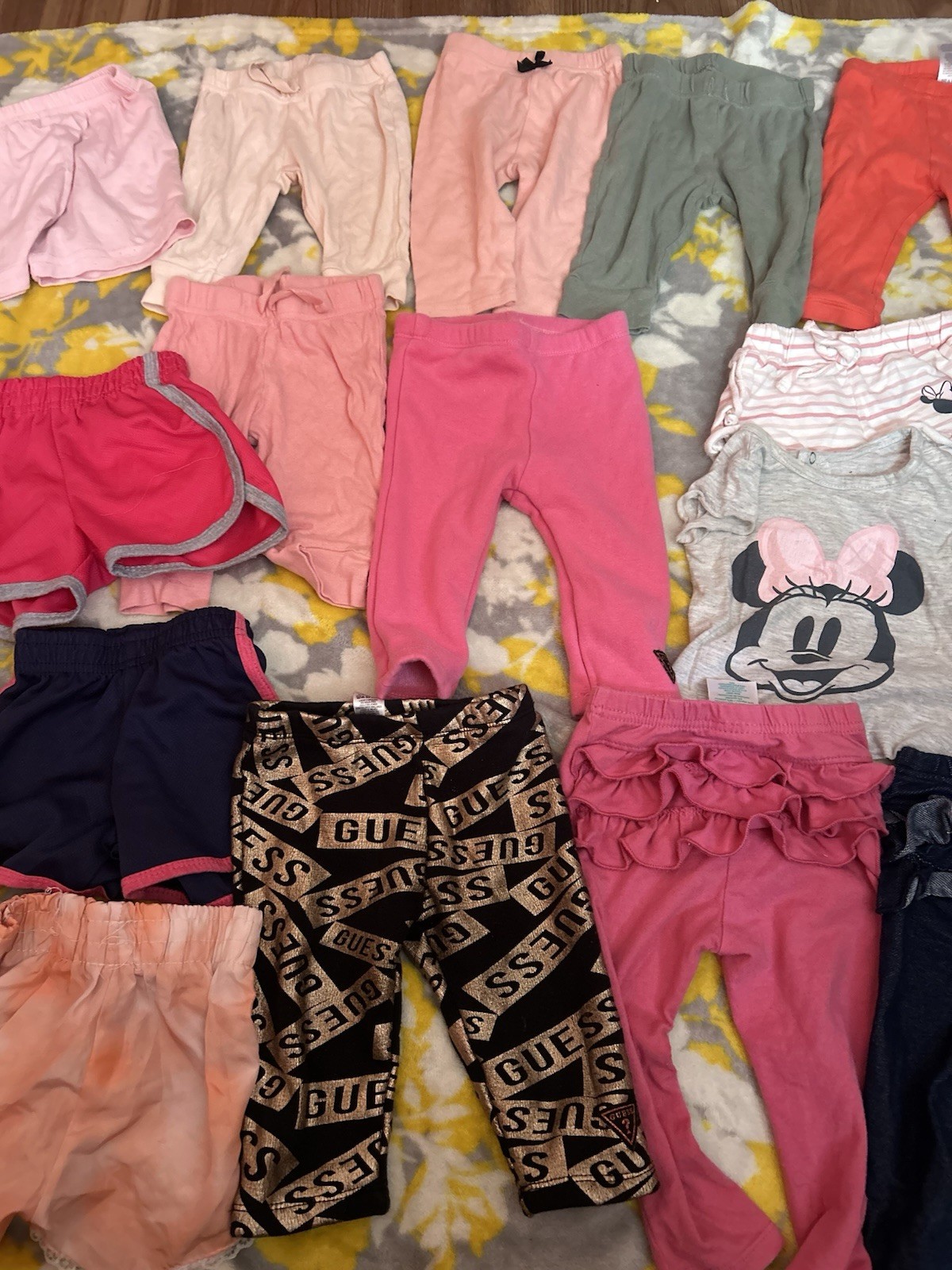 GUESS Baby Girl Cotton Clothing Lot Minnie Mouse Multicolor 0-6M 6/9M/ 12M 43pc