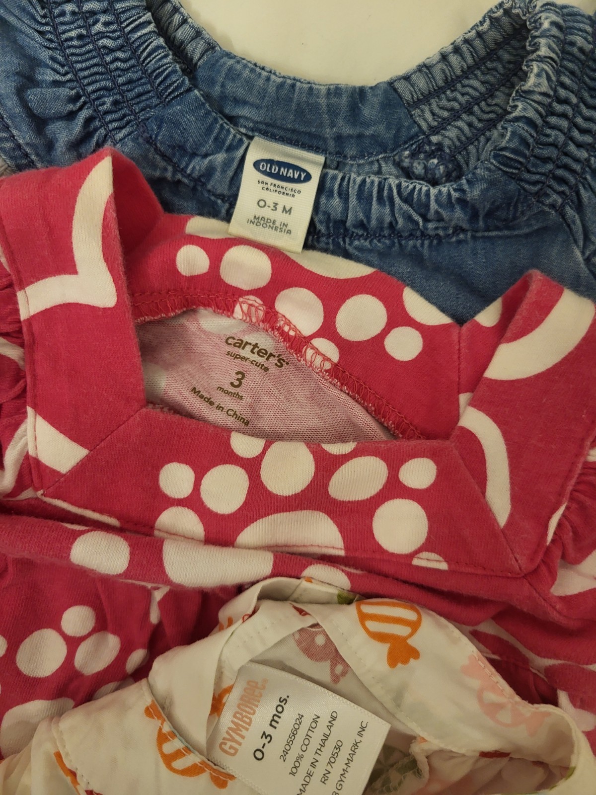 Baby Girl Sz 0-3M Lot Dresses Romper Bundle Spring Summer Boden Gap Calvin