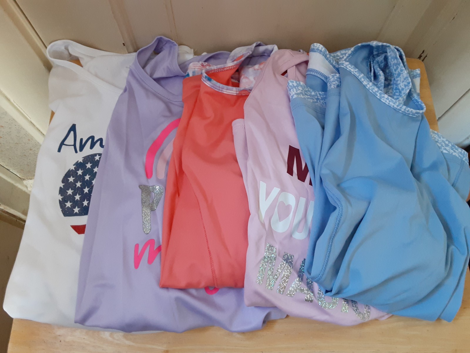 BCG (FIVE) Girls Active Wear Tank Tops Size XL (16) NEW WITH TAGS
