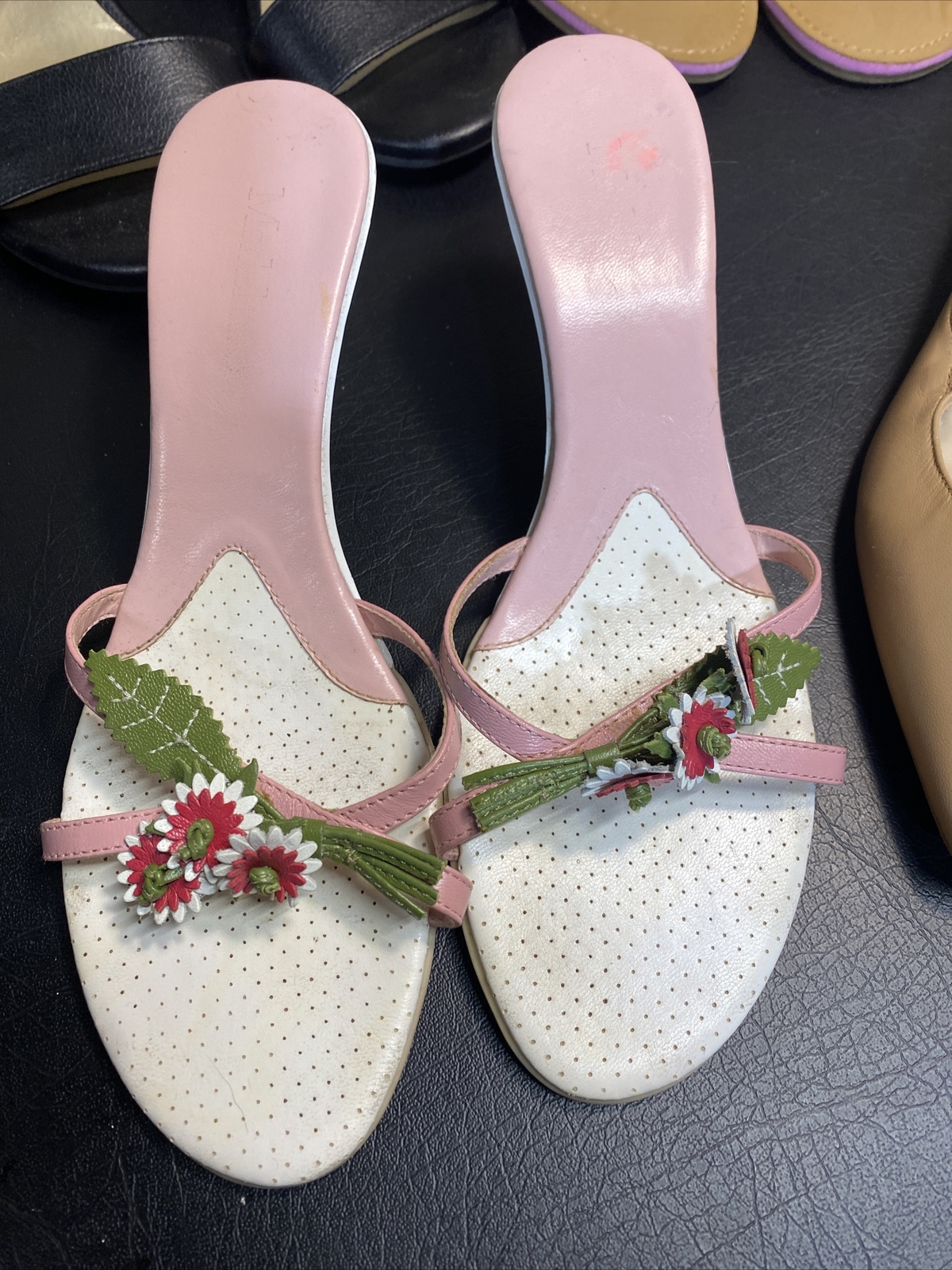 Four Pair of Womans Heels and Sandals size 8 Fiona Circus Zara Basic