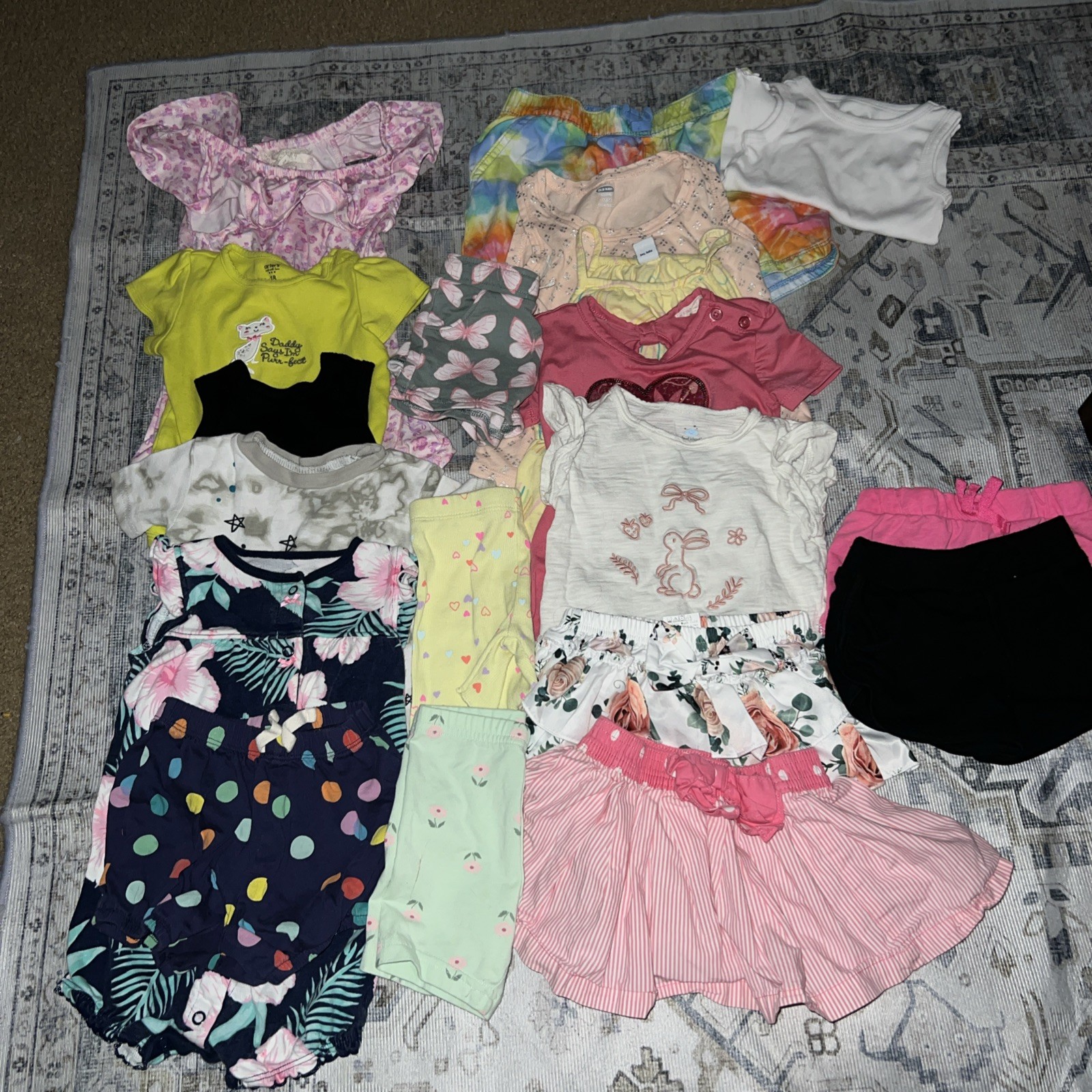 Infant Girls Summer Clothes Lot 12 Month To 8