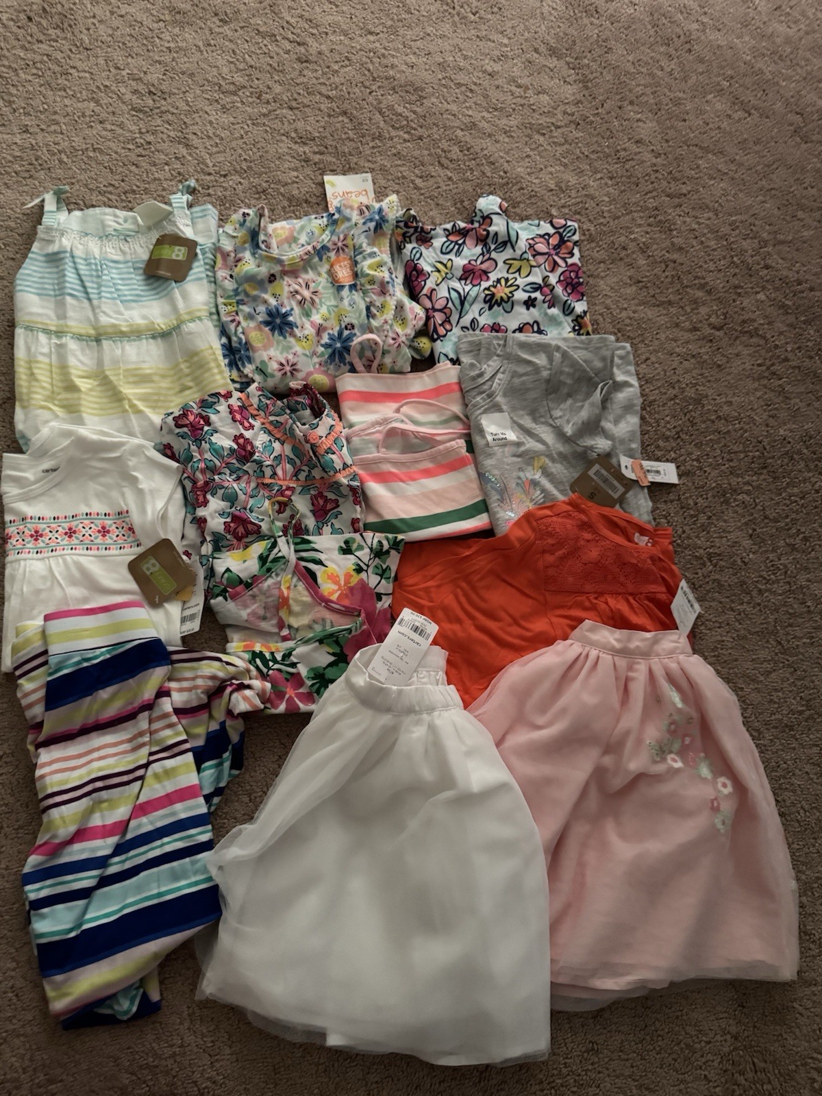 NWT Girls Clothing Lot of 23 Pcs All Seasons Size 5 – 6 Carters Gymboree Etc