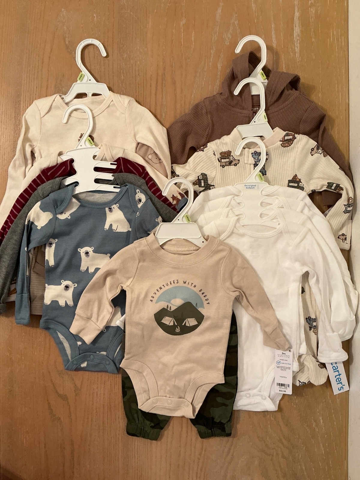New! Carter&rsquo;s Infant Boys Size 3 Months Clothing Lot of 15 Fall/Winter