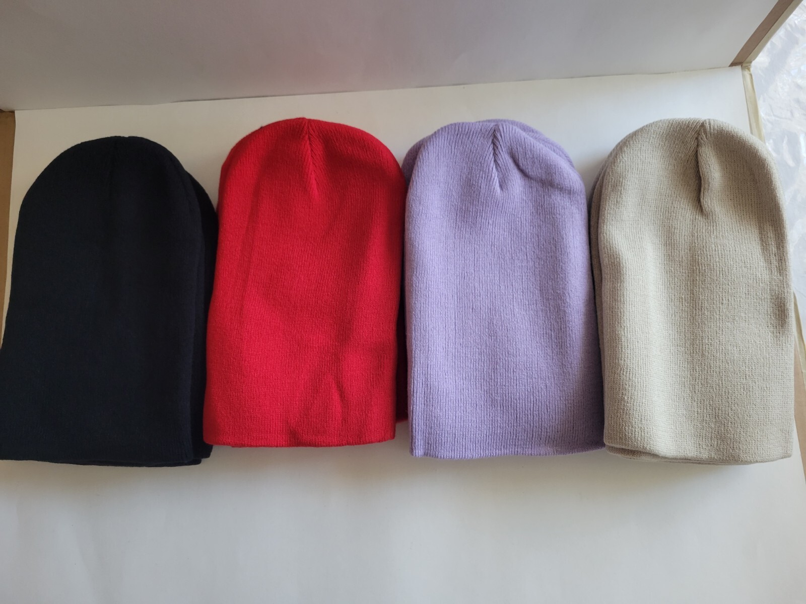 Wholesale Lot Of 20 Solid Acrylic Unisex Beanies Resellers