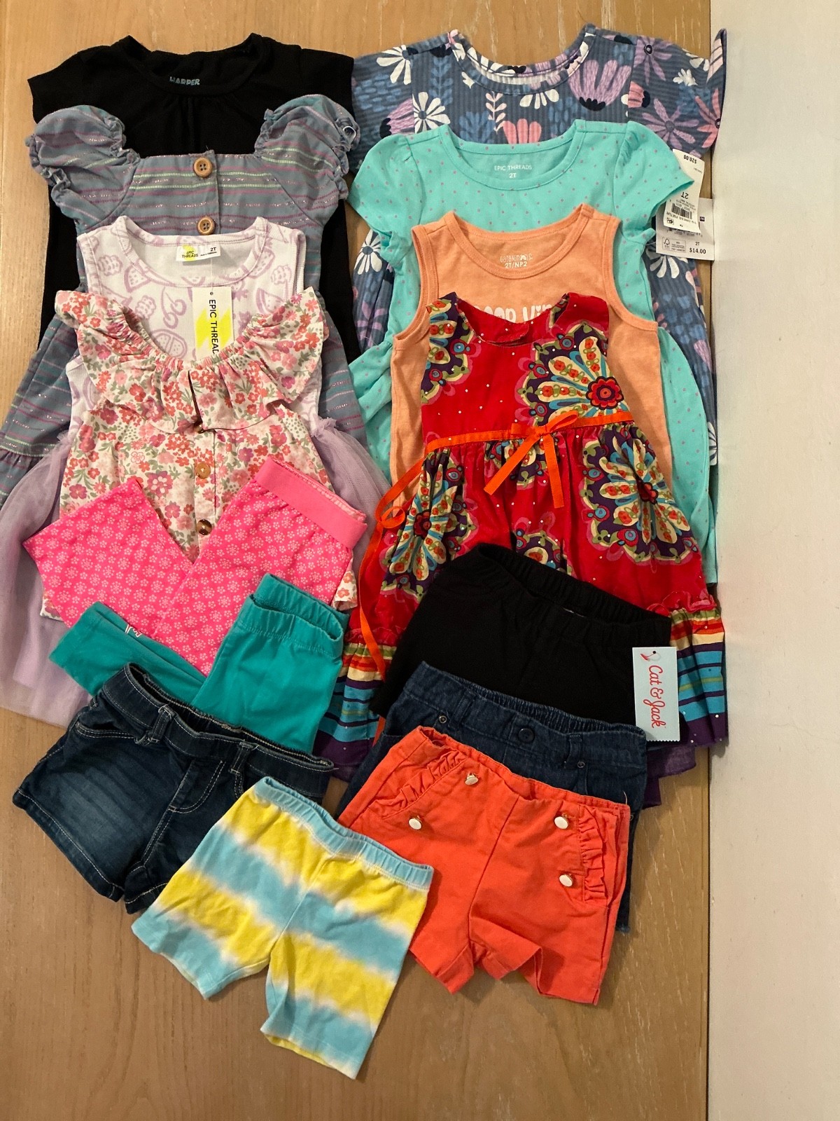 Epic Threads Others Toddler Girls Summer Clothing Lot of 15 (4 New) Size 2, 2T