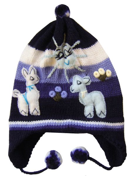 WHOLESALE LOT OF 50 ARPILLERA HAT CAPS WITH FELT ANIMALS FOR KIDS 3V