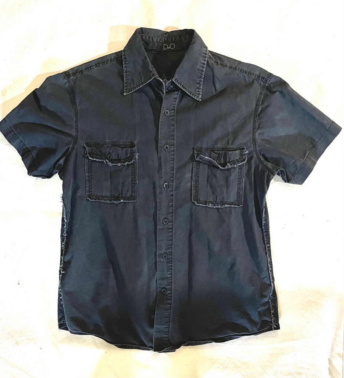 DUO Outdoor Cargo Shirt BLACK EMBROIDERED LARGE