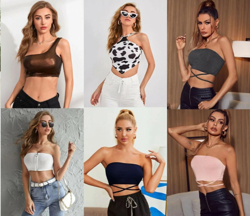 Lot 10 Pcs Wholesale Mixed Women Party Dresses Top Bottoms Formal Clothing L
