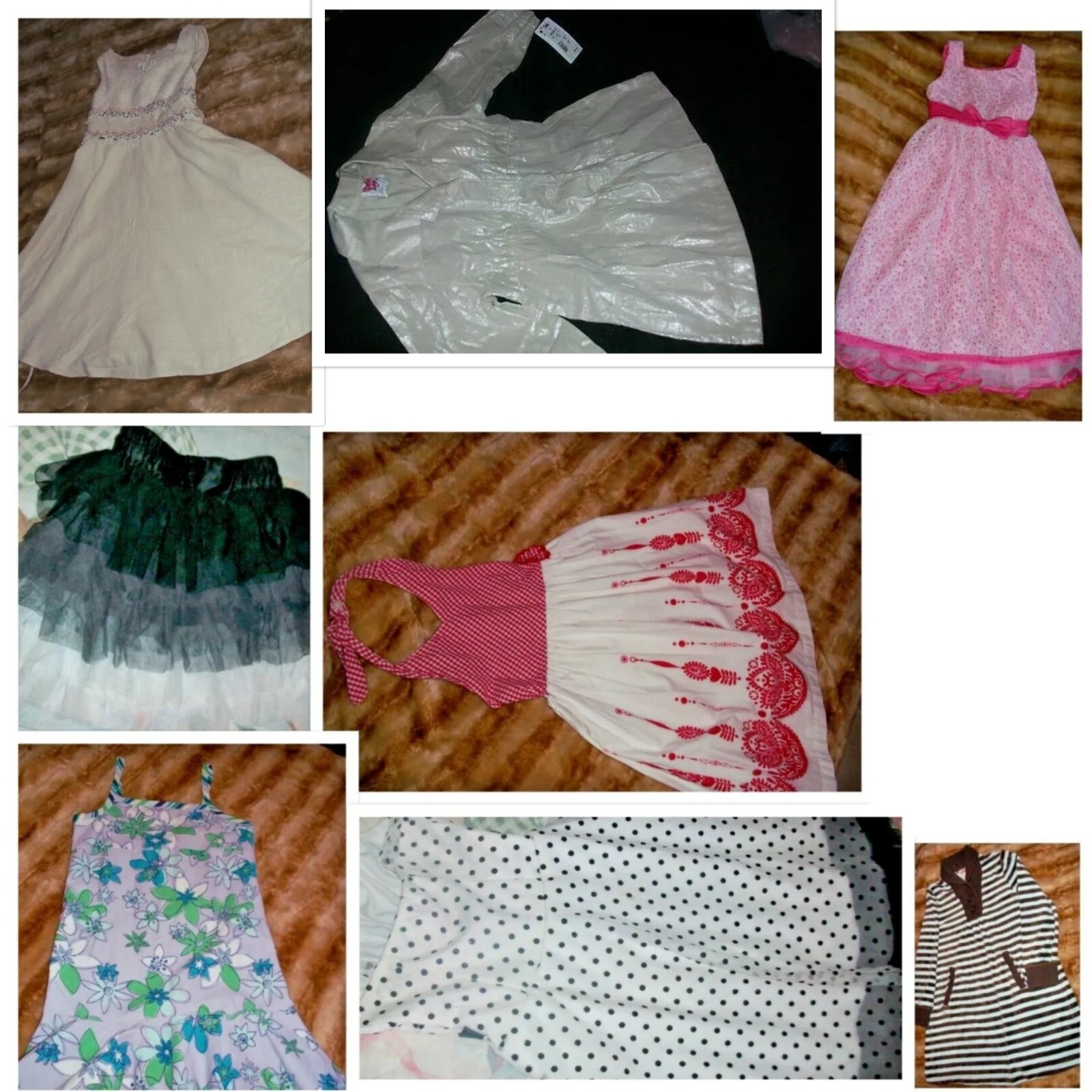 8 PC LOT Size 6 Years CLOTHES LOT FALL/SUMMER SHIRTS SHORTS SKIRTS DRESS